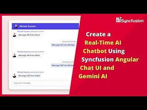 Create a Real-Time AI Chatbot Using Syncfusion Angular Chat UI
