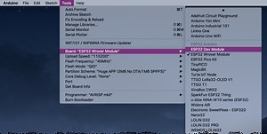 use GitHub and Arduino IDE to create an ESP32 web camera - Roger Frost: science, sensors and automation