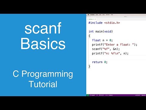 scanf Basics | C Programming Tutorial