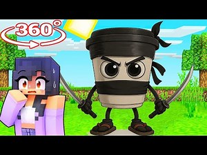 Aphmau Surviving Against CAPPUCCINO ASSASSINO Minecraft - Gameplay 360°