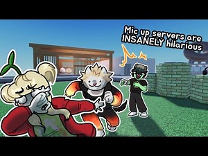 Mic up servers are INSANELY hilarious | ROBLOX Funny Moments