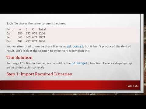 Merging Multiple CSV Files into One Dataframe using Pandas