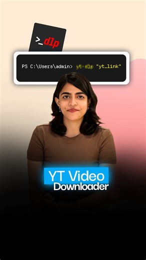 Vitamin Tech on Instagram: "Easily download YouTube videos 📹 Stop wasting time with slow tools. Use Windows Terminal and yt-dlp to instantly download YouTube videos and playlists in highest quality with a simple one time setup command. #VitaminTech #WindowsTips #tricks #yt #productivityhacks"