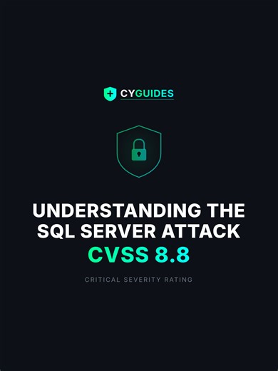 SQL Server zero-day is being actively exploited RIGHT NOW 🚨 CVE-2026-21262 lets attackers jump from basic database access straight to SysAdmin, that's complete control over your entire database The scary part? Most organisations aren't even monitoring for this kind of privilege escalation Attackers were already inside systems before companies knew the vulnerability existed If you're running SQL Server, patch immediately 💀 Follow for more threat intel #cybersecurity #SQLServer #zerodayexploit #