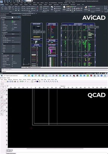AViCAD vs QCAD • Lequel Choisir ? | AViCAD vs QCAD Short