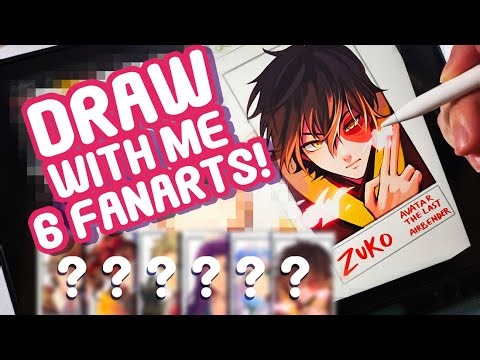 6 Fanart Challenge! | Draw With Me ✨