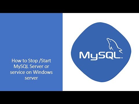 MySQL : How to stop / start MySQL service on windows