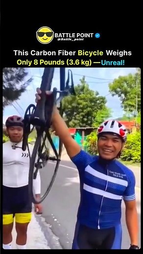 Carbon Fiber Bicycle Weighing 8 Pounds (3.6 kg) — Ultra-Light Design