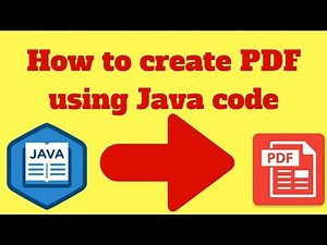 How to create pdf in java using itext