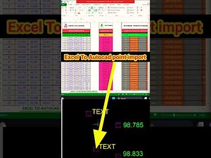 how to import points in Autocad || How To convert Excel To Autocad coordinate
