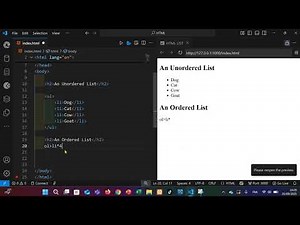 Beginner HTML Guide: Ordered and Unordered Lists.