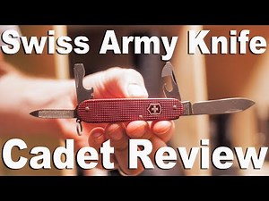 Victorinox Swiss Army Knife Cadet Alox Multitool Review and Function Demonstration