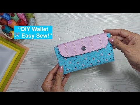 DIY Wallet Sewing Tutorial | Mini Wallet, Small Wallet & Card Holder Wallet