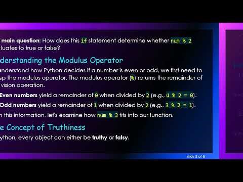 Understanding the if Statement: How Python Determines Even and Odd Numbers