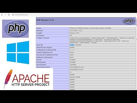 Install & Set Up PHP on Apache Windows 10