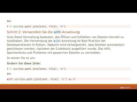 Wie man alle Dateien in einem Verzeichnis mit Python liest