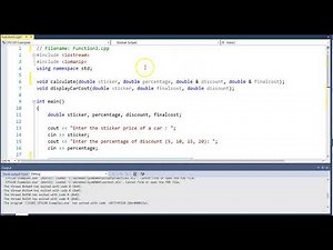 Void Functions with Reference Parameters