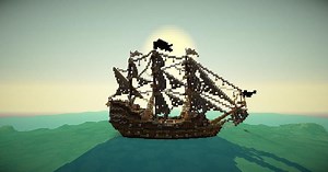 How to build a pirate ship easily in Minecraft