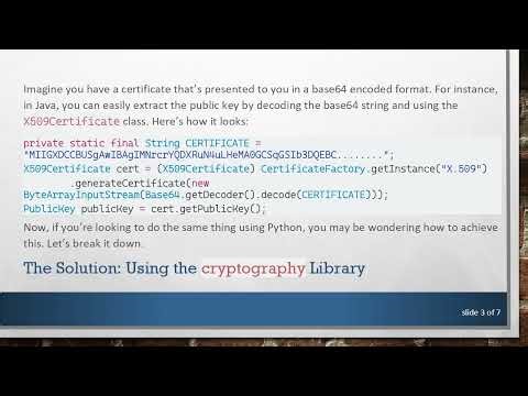 How to Extract Public Keys from Base64 Encoded Strings in Python