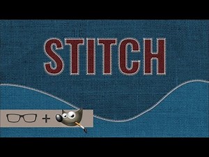 GIMP Text Effects Tutorial - Stitched