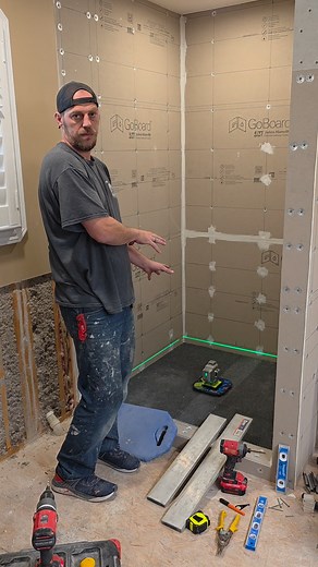 1.1K views · 21 reactions | Great Tips For pitching your shower Floor 欄  ❤️ #custom #tips #bathroom #bathroomdesign | Eric Hoagland General Contractor | Facebook