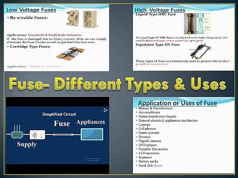 Fuses -- Different Types & Working , Uses