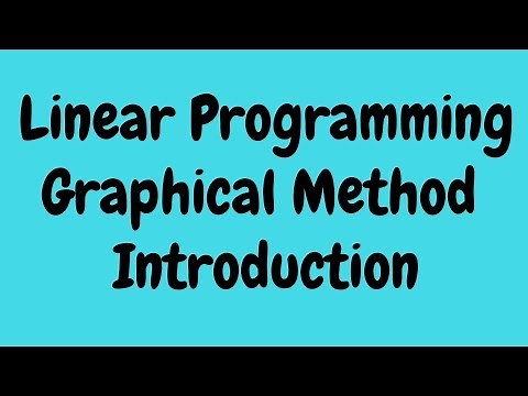 Graphical Method Introduction
