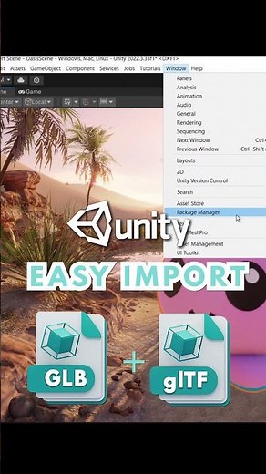 USE GLB & GLTF Format in Unity