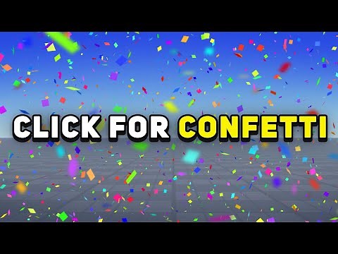 How to make a CONFETTI EFFECT in ROBLOX!
