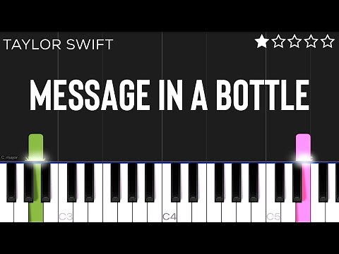 Taylor Swift - Message In A Bottle (Taylor's Version) (From The Vault) | EASY Piano Tutorial