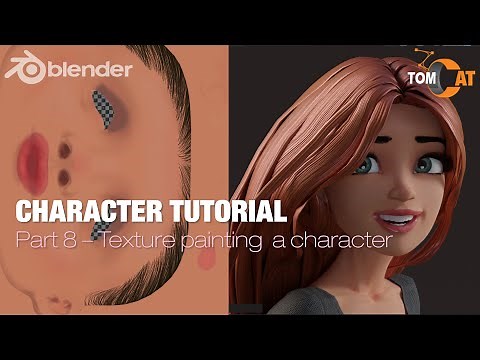 Blender Complete Character Tutorial - Part8 - Texture painting a character