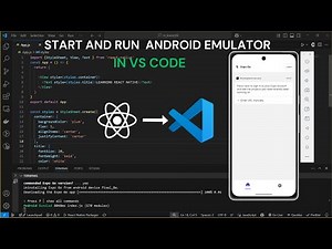 How to run Android Emulator on VS Code