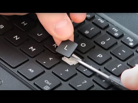 How To Fix Dell Laptop Keyboard Key - Key Install Repair