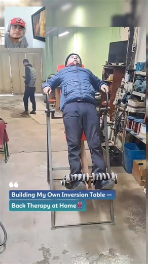 291K views · 4.3K reactions |  Building My Own Inversion Table — Back Therapy at Home‼️ #inversiontable #inversiontherapy #decompressiontherapy #chiropractic | The Cracks | Facebook
