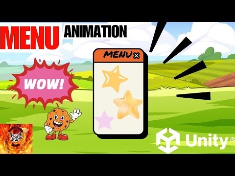 How to create 3D Menu animation in Unity 6 Software (unity tutorial)