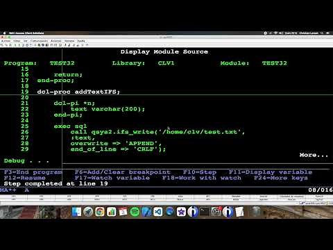 Coding in RPG (IBM i/AS400). Creating IFS files using RPG and SQL