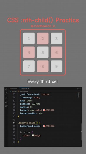 CSS :nth-child() Practice Exercises for Coding