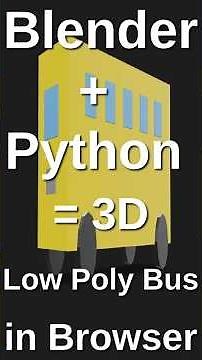 Low-Poly Bus in Blender – No Modeling, Just Python!