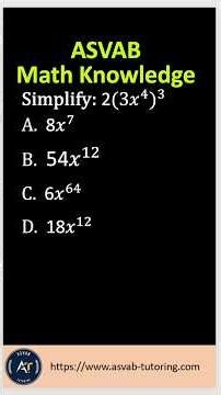 🚨 Very Important ASVAB Math Knowledge Review! 🚨
