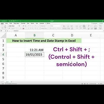 How to Automatically Insert Date and Timestamp in Excel? Part-1