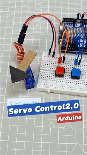 LED Button + Servo Hack! Easy Arduino Project 💡 #arduino #arduinoproject