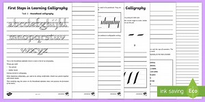Calligraphy Worksheets