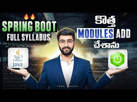 Springboot Course Syllabus in Telugu | Vamsi Bhavani