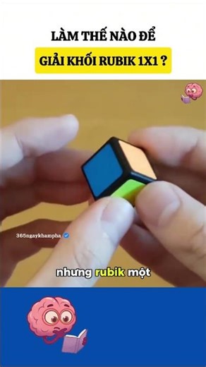 How to solve a 1x1 rubik's cube #knowledgeandlearning #discovery #shorts