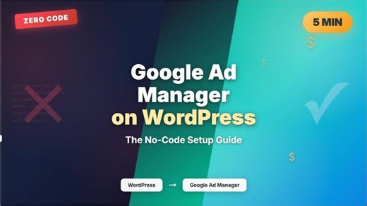 Google Ad Manager on WordPress in 5 Minutes — No Code Required | Param Bhatia