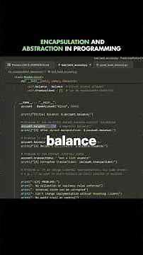 What is encapsulation and abstraction in programming?