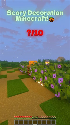 Spooky Pumpkin Decoration🎃 #minecraftbuilding