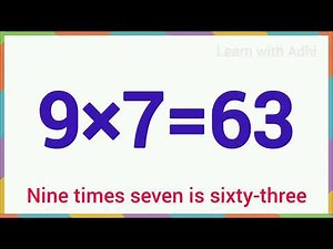 Multiplication Table of 9 | Learn 9 Times Table for Kids