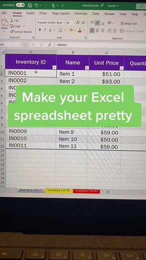 How to Create a Beautiful Excel Spreadsheet