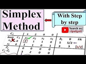 Simplex method|1|Operation Research|LPP|Optimization|Maximization|Solve LPP by Simplex|GTU|Simplex